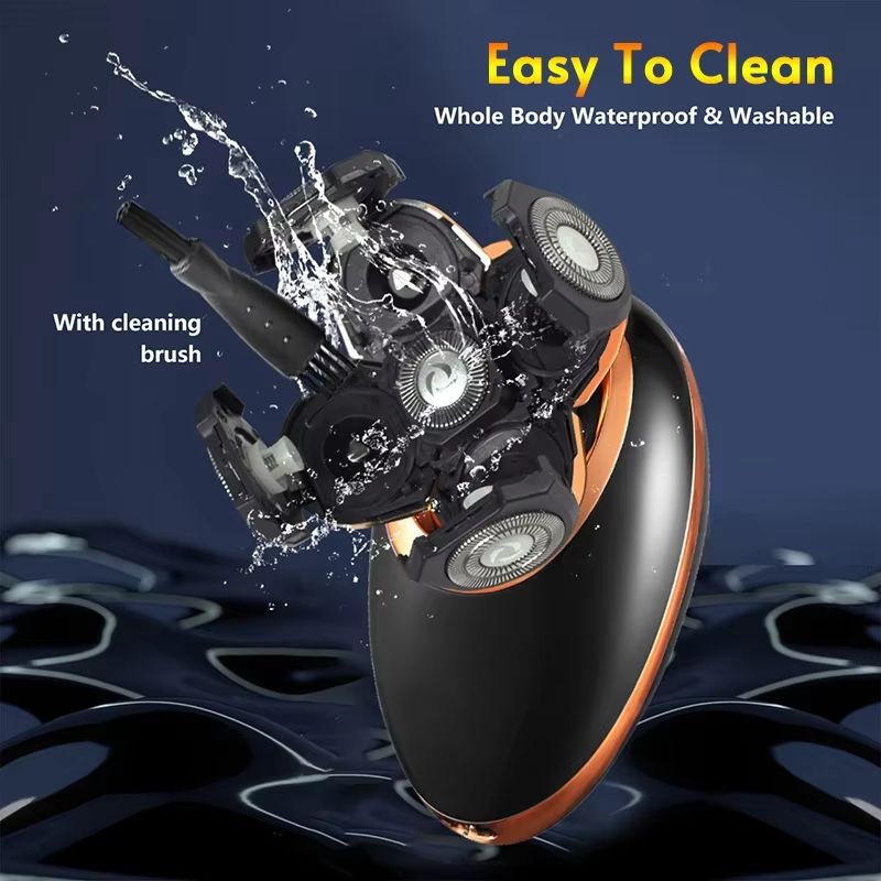 5in1 Electric Shaver For Men  Bald Head Grooming Kit With Beard Trimmer  Nose Hair Clipper 5