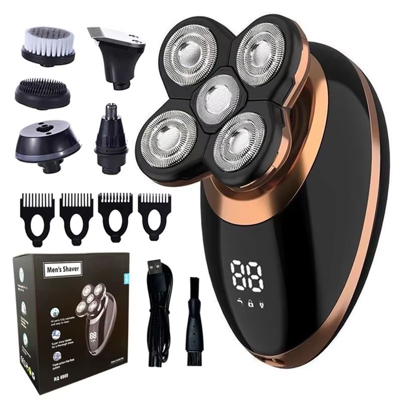 5in1 Electric Shaver For Men  Bald Head Grooming Kit With Beard Trimmer  Nose Hair Clipper 8
