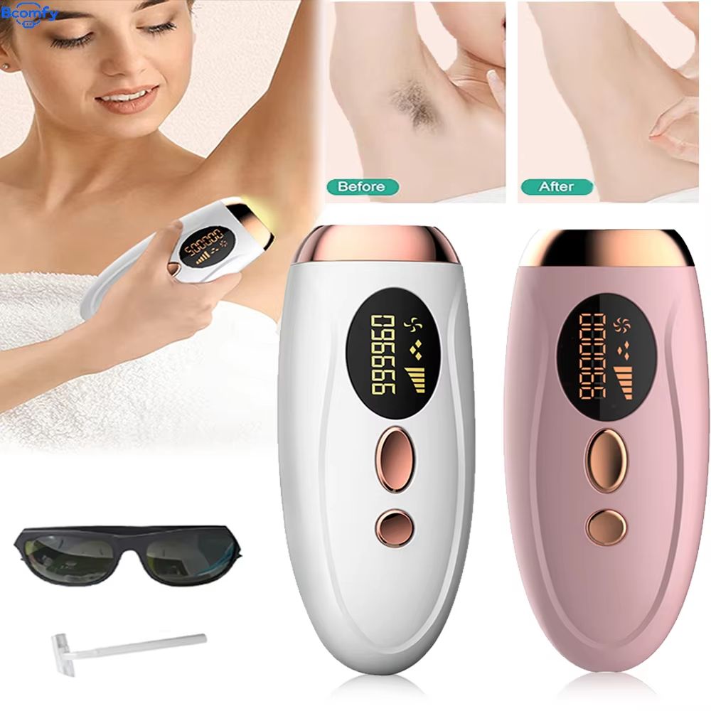 Permanent Laser Hair Removal Device – 999,999 Flashes Painless Epilator for Women's Face, Legs & Bikini