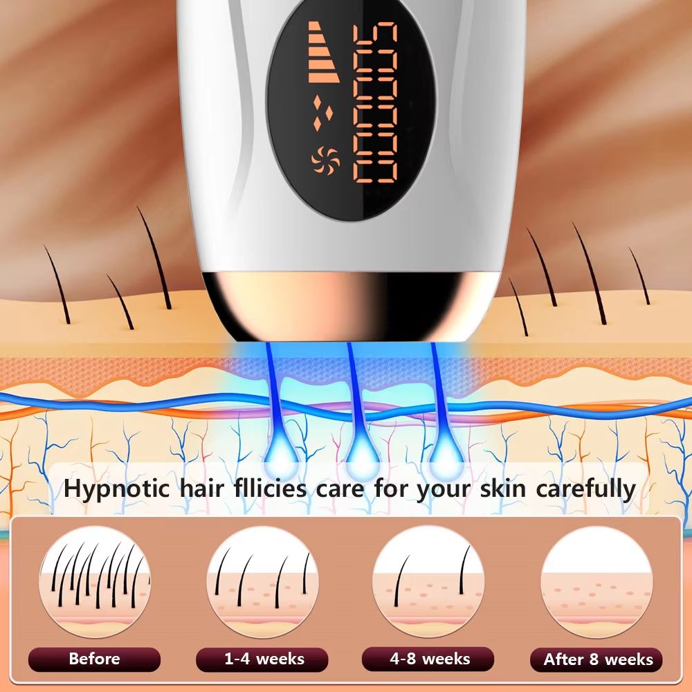Permanent Laser Hair Removal Device  999999 Flashes Painless Epilator For Womens Face Legs  Bikini 2