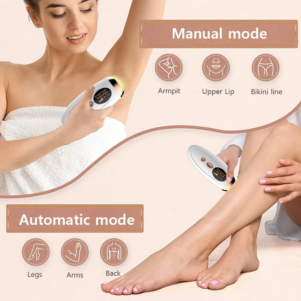 Permanent Laser Hair Removal Device  999999 Flashes Painless Epilator For Womens Face Legs  Bikini 3