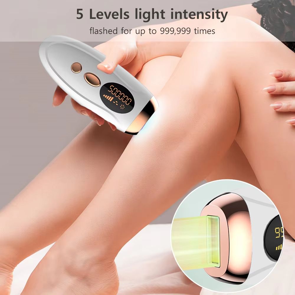 Permanent Laser Hair Removal Device  999999 Flashes Painless Epilator For Womens Face Legs  Bikini 4
