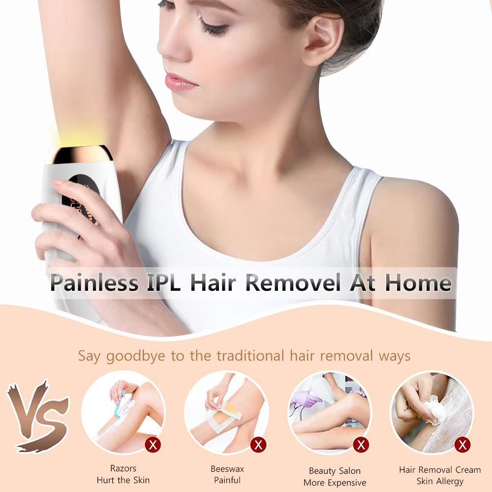Permanent Laser Hair Removal Device  999999 Flashes Painless Epilator For Womens Face Legs  Bikini 5