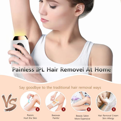 Permanent Laser Hair Removal Device  999999 Flashes Painless Epilator For Womens Face Legs  Bikini 5