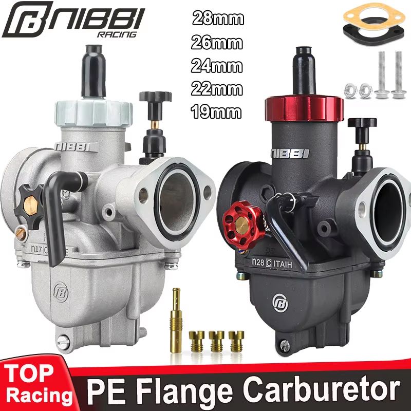 NIBBI PE Series Carburetor – High-Performance Motorcycle Carburetor for 2T/4T Engines 100cc–250cc GY6, ATV & Pitbike