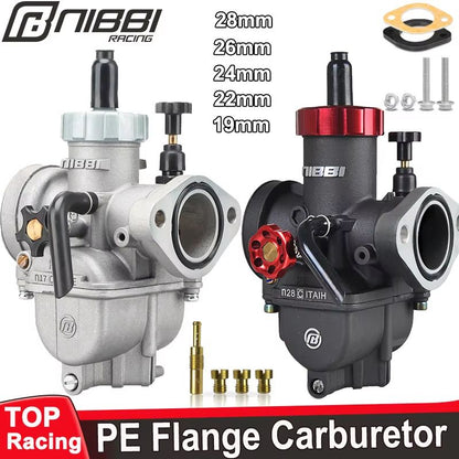 NIBBI PE Series Carburetor – High-Performance Motorcycle Carburetor for 2T/4T Engines 100cc–250cc GY6, ATV & Pitbike