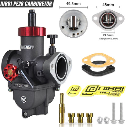 NIBBI PE Series Carburetor  HighPerformance Motorcycle Carburetor For 2T4T Engines 100cc250cc GY6 A 11