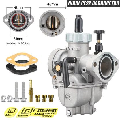 NIBBI PE Series Carburetor  HighPerformance Motorcycle Carburetor For 2T4T Engines 100cc250cc GY6 A 14