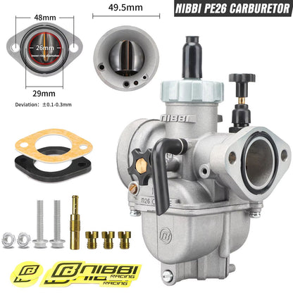 NIBBI PE Series Carburetor  HighPerformance Motorcycle Carburetor For 2T4T Engines 100cc250cc GY6 A 16