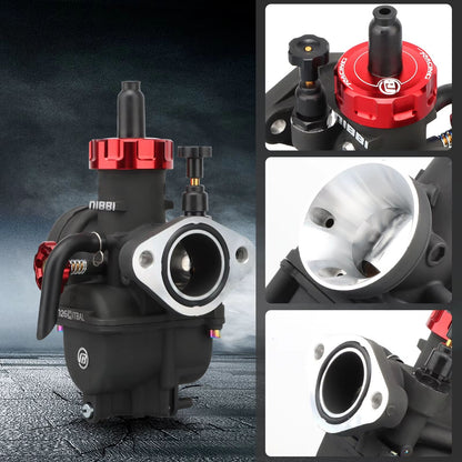 NIBBI PE Series Carburetor  HighPerformance Motorcycle Carburetor For 2T4T Engines 100cc250cc GY6 A 2