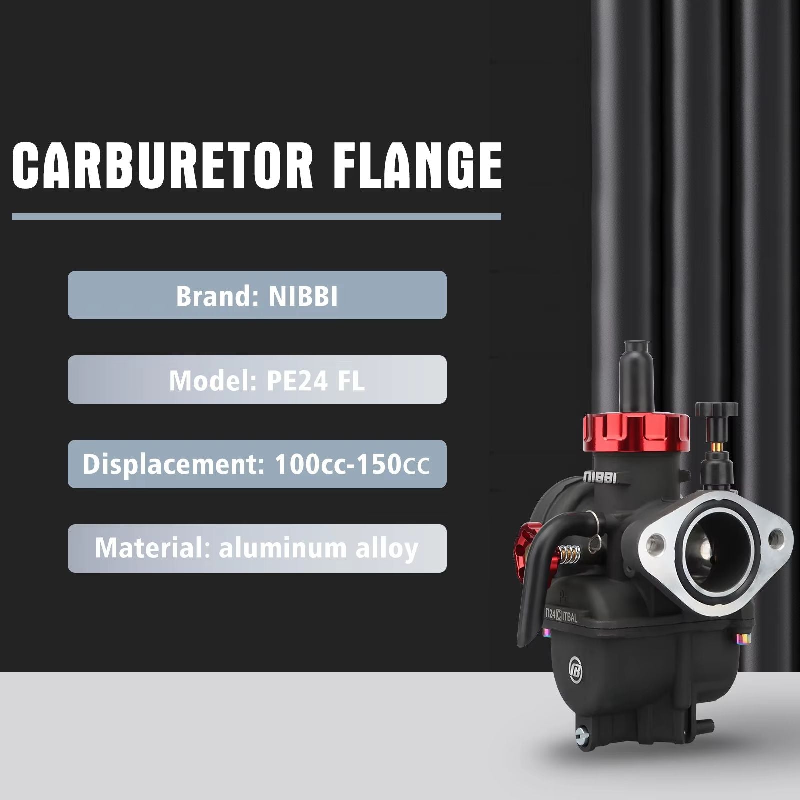 NIBBI PE Series Carburetor  HighPerformance Motorcycle Carburetor For 2T4T Engines 100cc250cc GY6 A 5