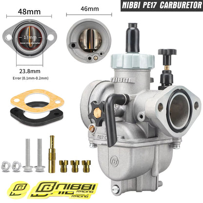 NIBBI PE Series Carburetor  HighPerformance Motorcycle Carburetor For 2T4T Engines 100cc250cc GY6 A 6