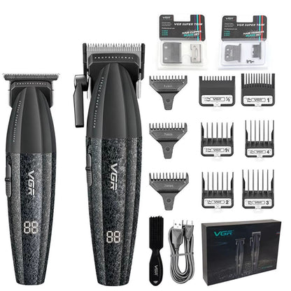 VGR V640 Professional Hair Trimmer  9000RPM Cordless Clipper With Adjustable Blade For Mens Groomin 11