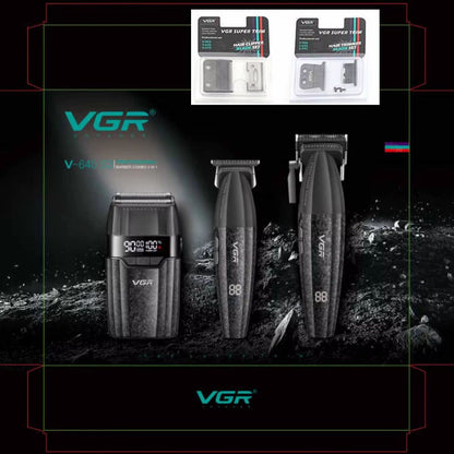 VGR V640 Professional Hair Trimmer  9000RPM Cordless Clipper With Adjustable Blade For Mens Groomin 12