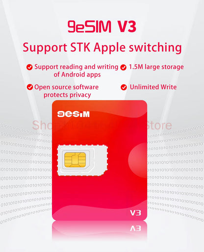 9eSIM V3 ESIM To SIM Card Adapter  Removable EUICC Converter Module For IPhone 15  16 Pro Max 4