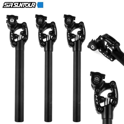 SR Suntour NCX Bicycle Suspension Seat Post – 50mm Travel Shock-Absorbing Seatpost for MTB and Road Bikes