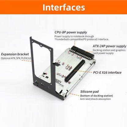 TH3P4G3 Thunderbolt GPU Dock 85W PD Charging  External Graphics Card Dock For MacBook And Windows L 2