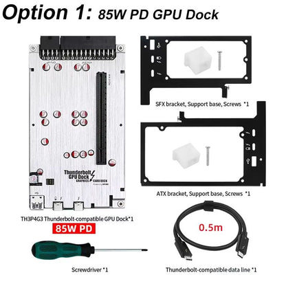 TH3P4G3 Thunderbolt GPU Dock 85W PD Charging  External Graphics Card Dock For MacBook And Windows L 6