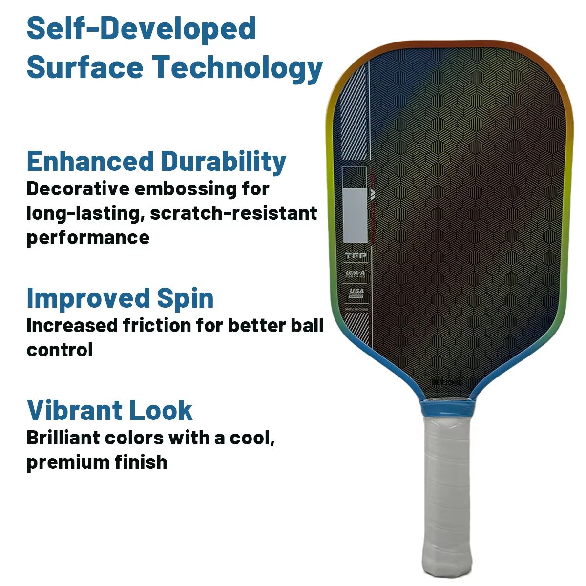 Perseus Pro IV Pickleball Paddle  Gen 4 Foam Core With T700 Carbon Fiber Face 8