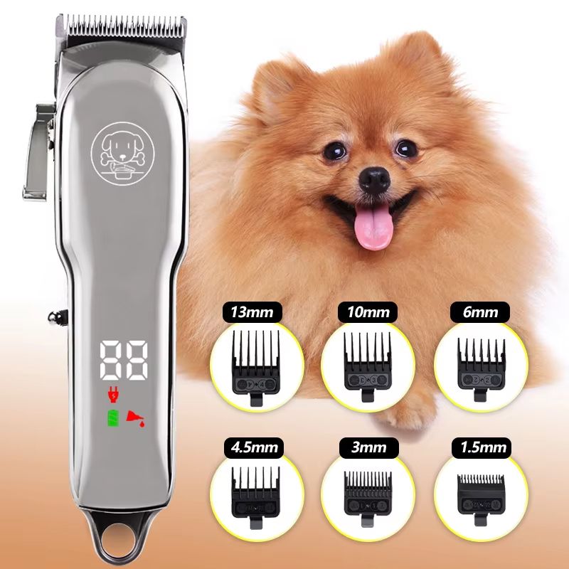 Professional Pet Grooming Clipper  Quiet Dog Hair Trimmer And Cat Shaver With Complete Grooming Kit 10