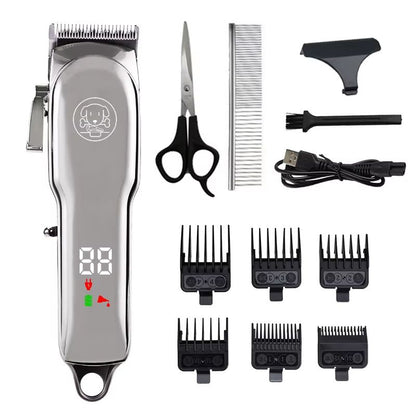 Professional Pet Grooming Clipper  Quiet Dog Hair Trimmer And Cat Shaver With Complete Grooming Kit 19