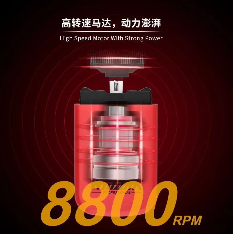 WMARK NG9004 Professional Hair Clipper  BRDCLIP M3T Electric Trimmer With DLC Blade For Barbers And 5