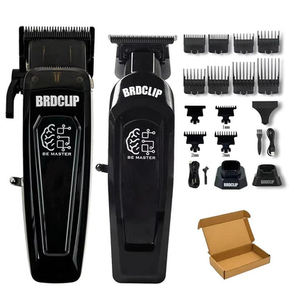 WMARK NG9004 Professional Hair Clipper  BRDCLIP M3T Electric Trimmer With DLC Blade For Barbers And 6
