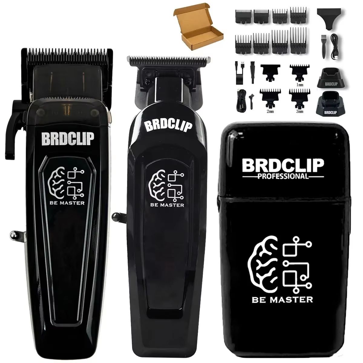 WMARK NG9004 Professional Hair Clipper  BRDCLIP M3T Electric Trimmer With DLC Blade For Barbers And 10