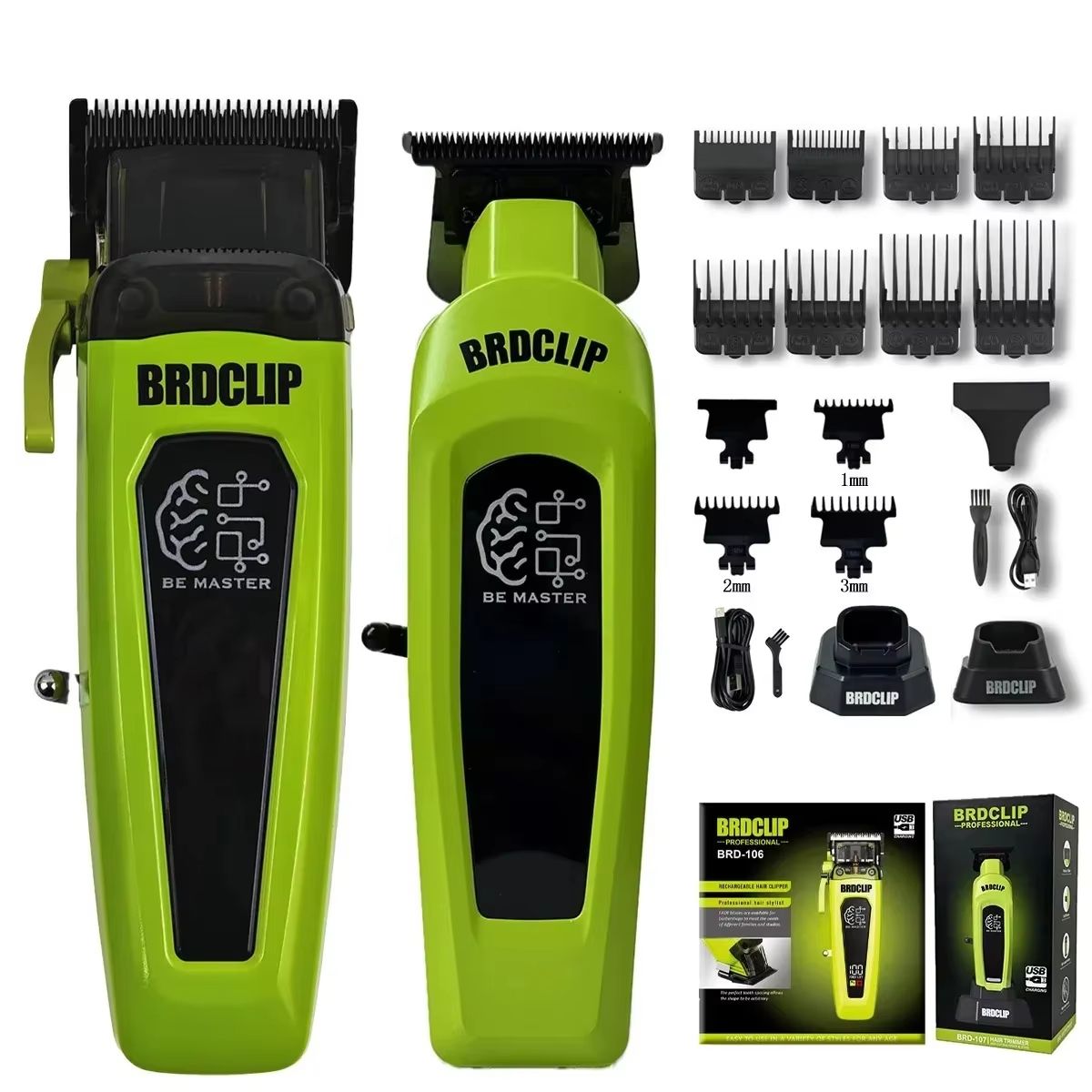 WMARK NG9004 Professional Hair Clipper  BRDCLIP M3T Electric Trimmer With DLC Blade For Barbers And 14
