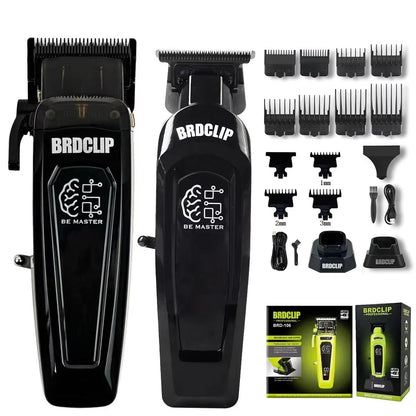 WMARK NG9004 Professional Hair Clipper  BRDCLIP M3T Electric Trimmer With DLC Blade For Barbers And 15