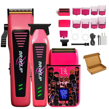 WMARK NG9004 Professional Hair Clipper  BRDCLIP M3T Electric Trimmer With DLC Blade For Barbers And 18