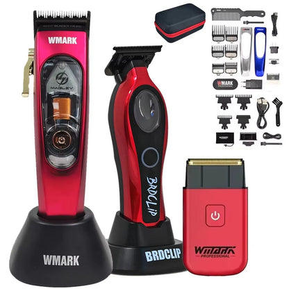 WMARK NG9004 Professional Hair Clipper  BRDCLIP M3T Electric Trimmer With DLC Blade For Barbers And 19