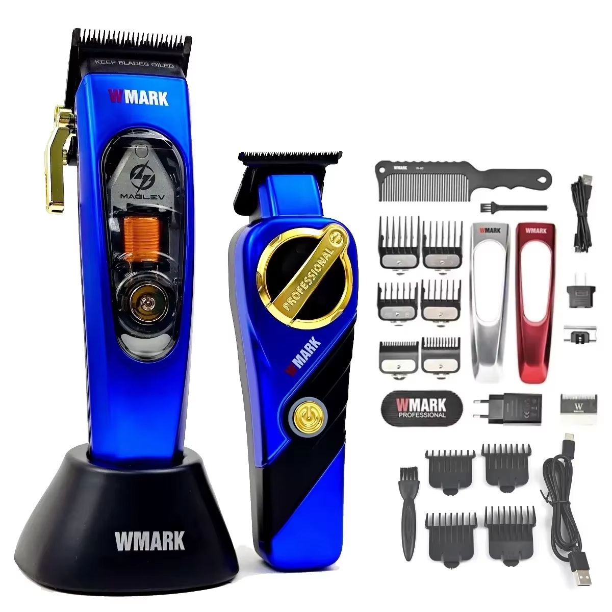 WMARK NG9004 Professional Hair Clipper  BRDCLIP M3T Electric Trimmer With DLC Blade For Barbers And 23