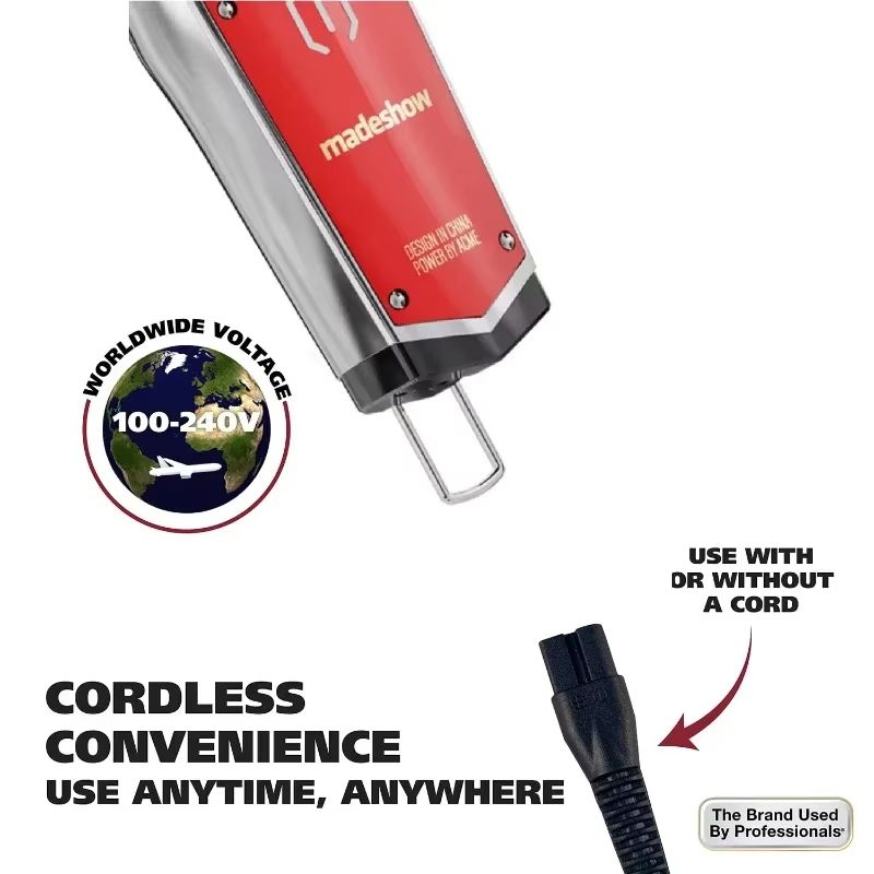 Madeshow M10 M11 Cordless Hair Clippers  Professional Barber Clipper  Haircut Machine For Men 4