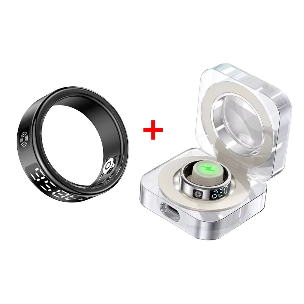 LED Display Smart Ring For Heart Rate Sleep And Oxygen Monitoring With MultiSport Modes 7