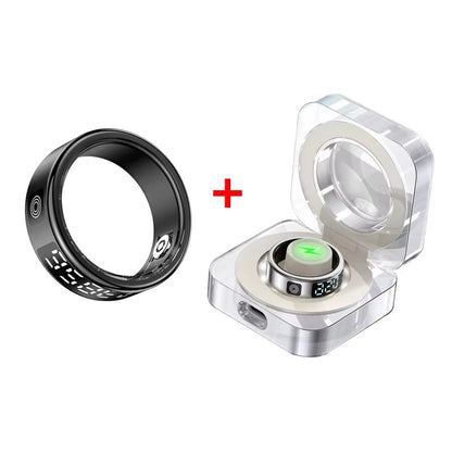 LED Display Smart Ring For Heart Rate Sleep And Oxygen Monitoring With MultiSport Modes 7