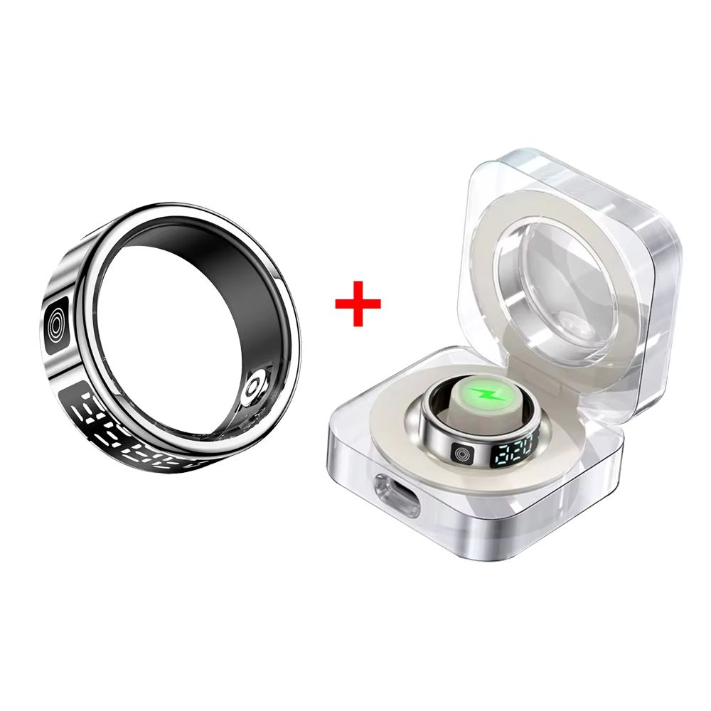 LED Display Smart Ring For Heart Rate Sleep And Oxygen Monitoring With MultiSport Modes 8