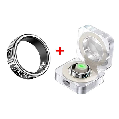 LED Display Smart Ring For Heart Rate Sleep And Oxygen Monitoring With MultiSport Modes 8
