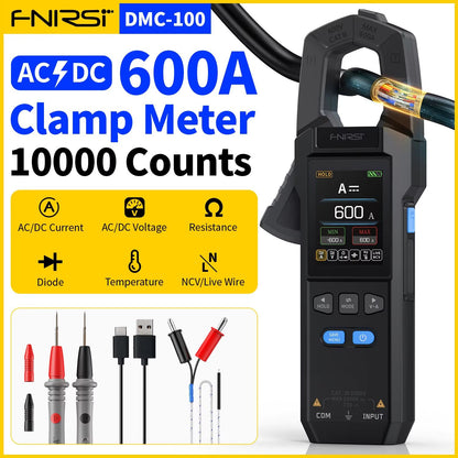 FNIRSI DMC100 Digital Clamp Meter With DCAC Current Measurement 10000 Counts And USB Charger 6