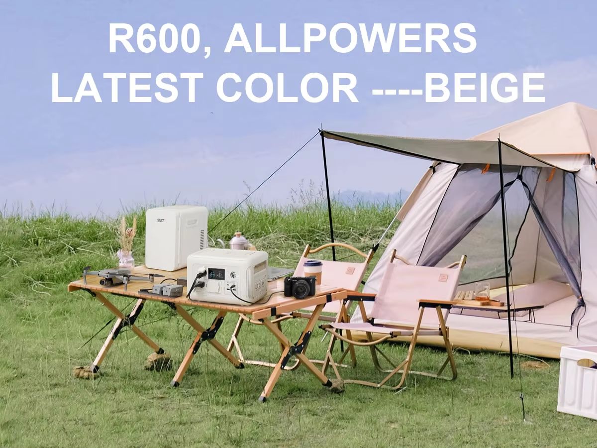ALLPOWERS R600 Portable Power Station 299Wh 600W LiFePO4 Generator With AC Outlets For Camping RV A 3