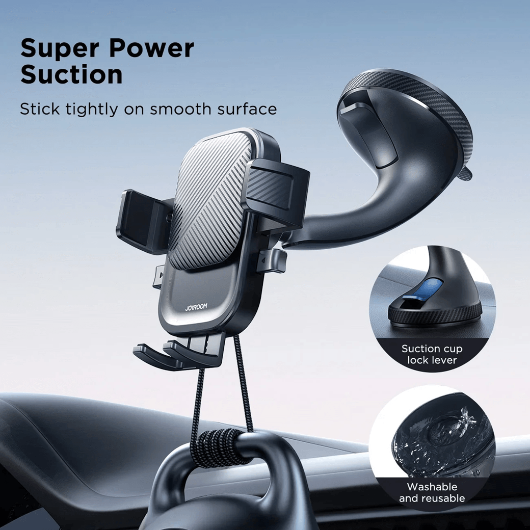 Joyroom Universal Car Phone Holder with Strong Suction and 360 Rotation