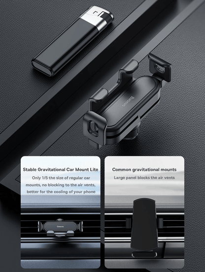 Baseus Car Phone Holder Air Vent Mount For IPhone And Samsung 2