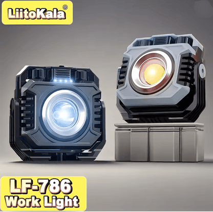 LiitoKala Rechargeable Magnetic Work Light with 5000mAh Battery