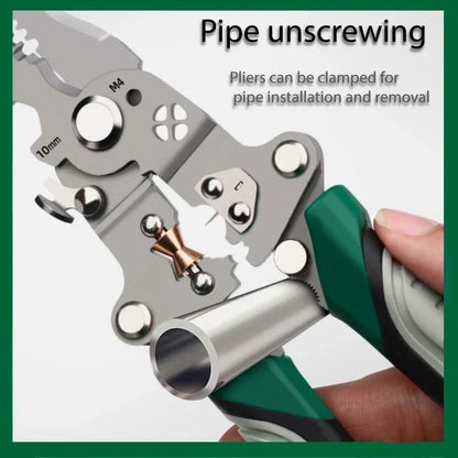 Folding Wire Peeler With Pulley Design Multifunctional Wire Splitter Winding And Crimping Tool 5