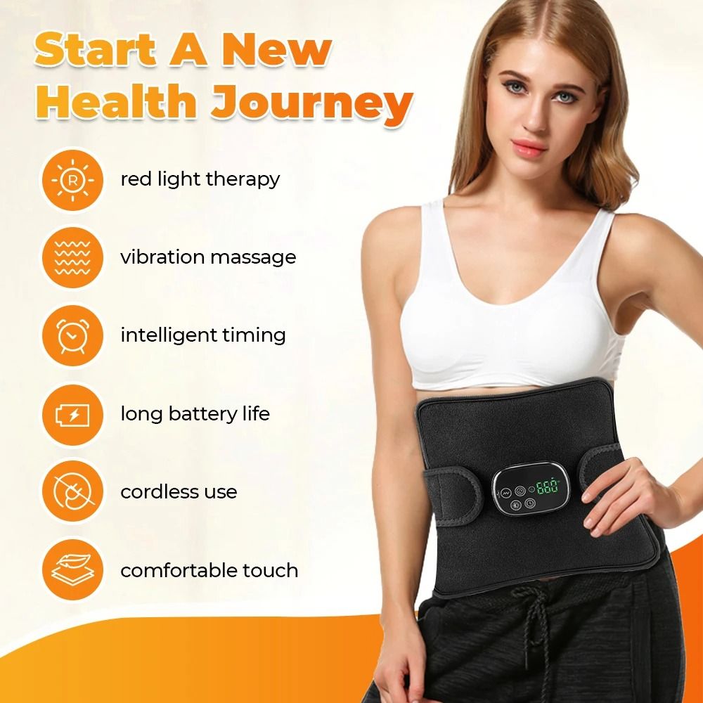 Electric Infrared Knee Pad Heating Vibration Massager For Back Waist And Leg Joint Support 2