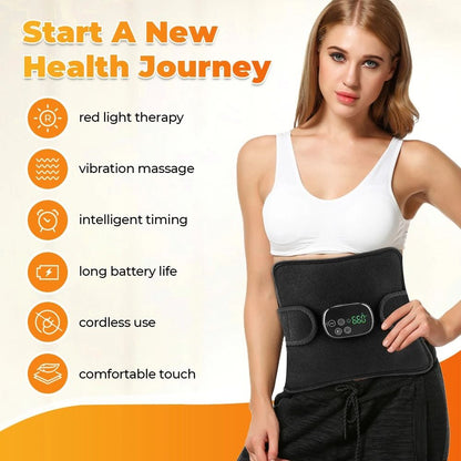 Electric Infrared Knee Pad Heating Vibration Massager For Back Waist And Leg Joint Support 2
