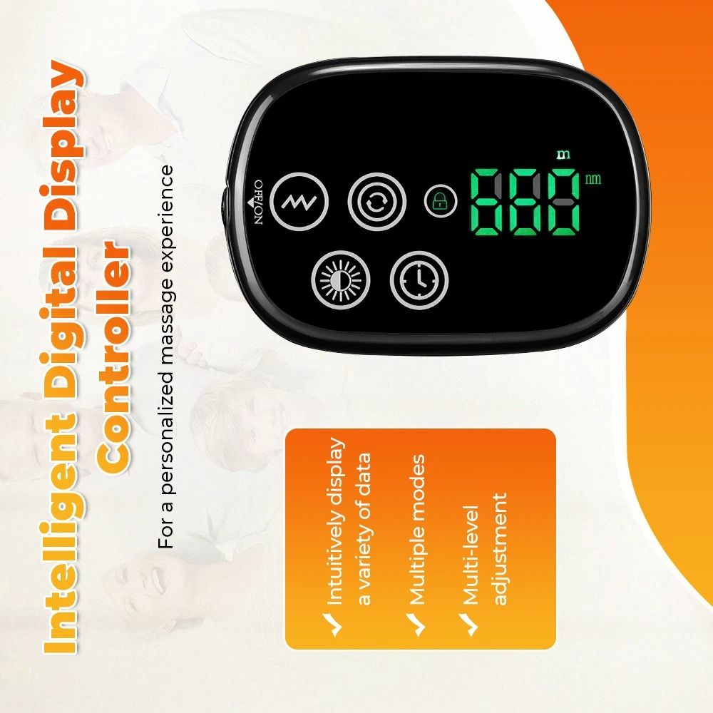 Electric Infrared Knee Pad Heating Vibration Massager For Back Waist And Leg Joint Support 4