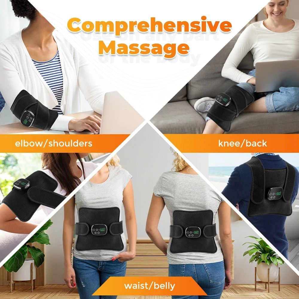 Electric Infrared Knee Pad Heating Vibration Massager For Back Waist And Leg Joint Support 5