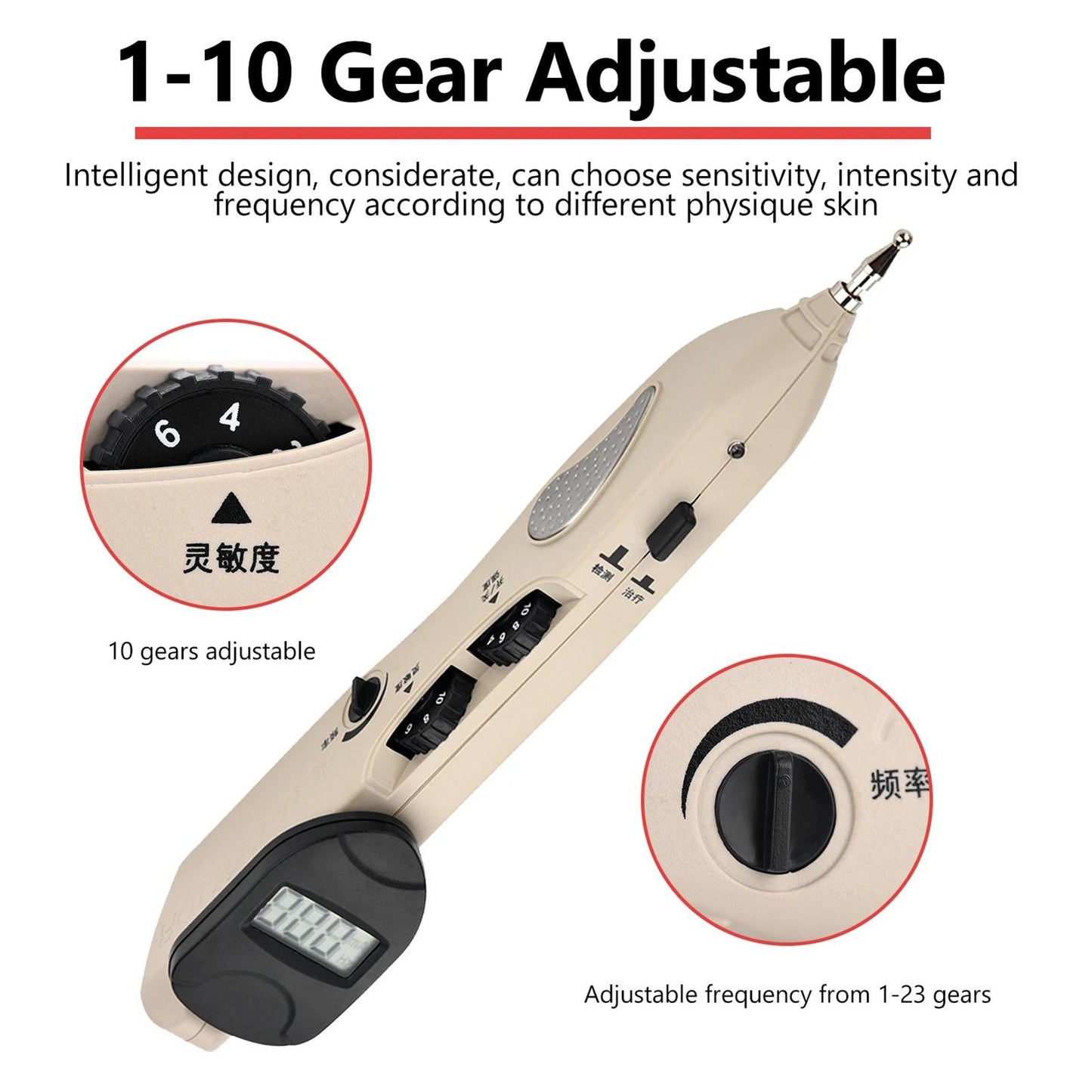 Electronic Acupuncture Pen With Tens Point Detector And Meridian Therapy For Pain Relief 1