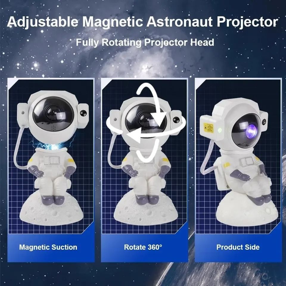 Astronaut Galaxy Projector With Bluetooth Speaker And Starry Sky Night Light For Bedroom 2
